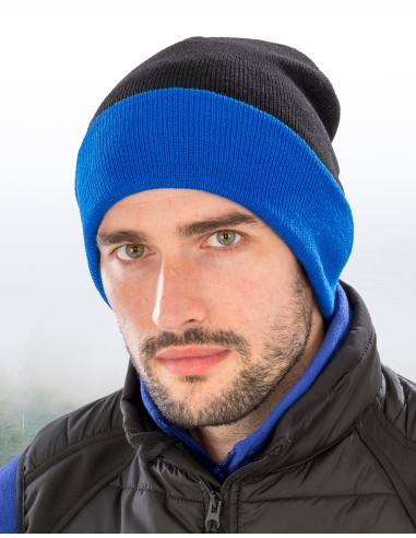 RES-RC930X-Recycled Black Compass Beanie